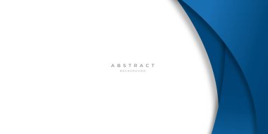 Sunum tasarımı, afişi, broşu ve kartviziti için modern mavi eğri çizgileri