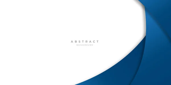 プレゼンテーションデザイン バナー パンフレット 名刺の現代的な青のアブストラクト曲線の背景 — ストックベクタ