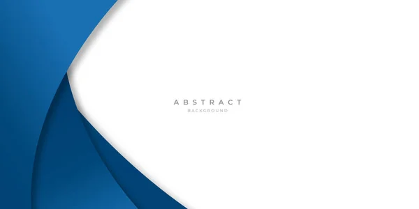 Modernas Linhas Curva Abstrata Azul Fundo Para Design Apresentação Banner — Vetor de Stock