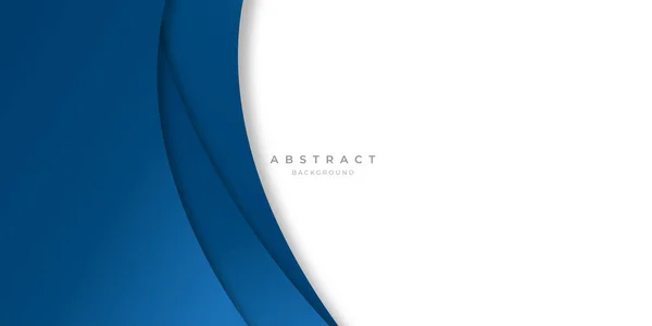 Fondo Líneas Curva Abstractas Azules Modernas Para Diseño Presentaciones Banner — Vector de stock