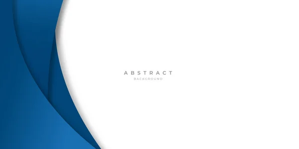 Modernas Linhas Curva Abstrata Azul Fundo Para Design Apresentação Banner —  Vetores de Stock