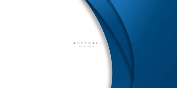 Modernas Linhas Curva Abstrata Azul Fundo Para Design Apresentação Banner —  Vetores de Stock