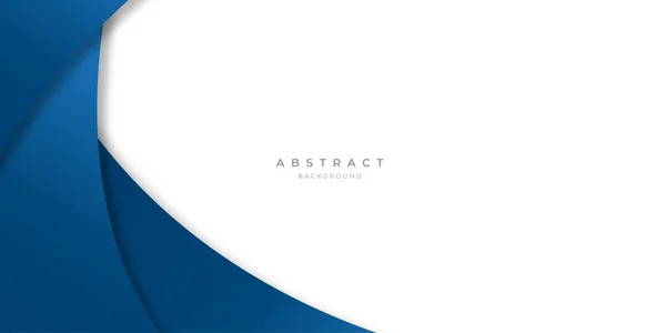 Modern Blå Abstrakt Kurva Linjer Bakgrund För Presentation Design Banner — Stock vektor