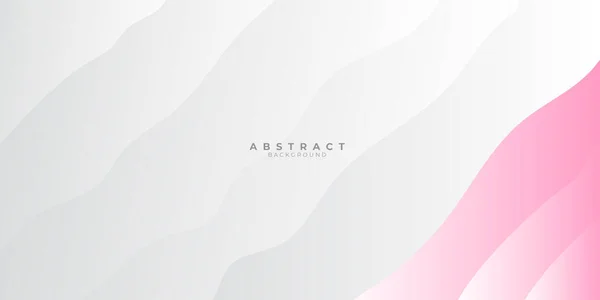 Pink Liquid Wave Abstrakter Hintergrund Abstrakte Rosa Wellenlinien Auf Weißem — Stockvektor