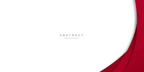 Moderno Simples Vermelho Branco Abstrato Onda Fundo Para Apresentação Design —  Vetores de Stock