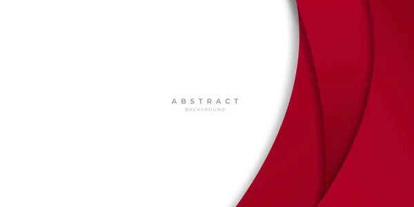 Fondo Abstracto Blanco Rojo Simple Moderno Onda Para Diseño Presentación — Archivo Imágenes Vectoriales