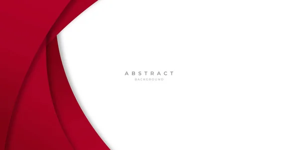 Fondo Abstracto Blanco Rojo Simple Moderno Onda Para Diseño Presentación — Archivo Imágenes Vectoriales
