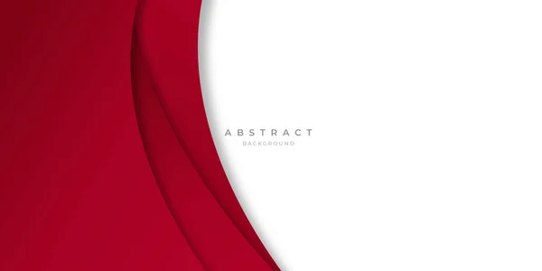 Moderno Simples Vermelho Branco Abstrato Onda Fundo Para Apresentação Design —  Vetores de Stock