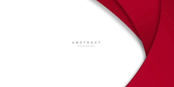 Fondo Abstracto Blanco Rojo Simple Moderno Onda Para Diseño Presentación — Archivo Imágenes Vectoriales