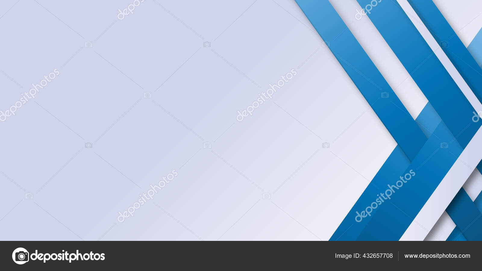 Minimal Geometric Background Dynamic Blue Shapes Composition White 