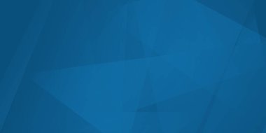 Dinamik üçgen efektli soyut mavi arkaplan. Hareket vektörü illüstrasyonu. Modaya uygun lacivert renkler. Ticari reklamlar, pazarlama ve sunum için kullanılabilir.