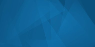 Dinamik üçgen efektli soyut mavi arkaplan. Hareket vektörü illüstrasyonu. Modaya uygun lacivert renkler. Ticari reklamlar, pazarlama ve sunum için kullanılabilir.