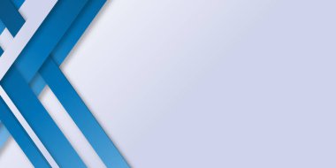 Minimum geometrik arkaplan. Dinamik mavi şekiller beyaz çizgilerle birleşir. Soyut arka plan modern hipster fütüristik grafik. Vektör soyut iş arkaplan dokusu tasarımı, afiş