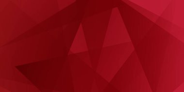 Dinamik üçgen desenli soyut Kırmızı Geometrik Arkaplan. İş sunumu tasarımı için Vektör İllüstrasyonu