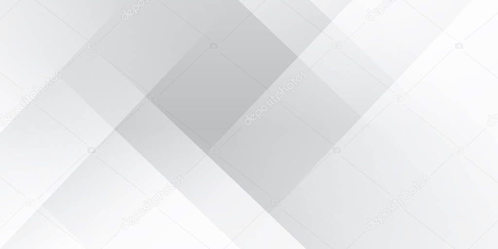 Abstract white square shape with futuristic business concept background