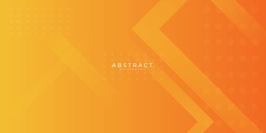 Dinamik geometrik şekilli soyut turuncu eğimli geometrik arka plan modern kurumsal teknoloji kavramını şekillendirir. Soyut teknoloji grafik afiş tasarımı. Vektör iş geçmişi