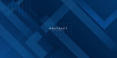 Üst üste binen ışık dikdörtgenli modern mavi soyut sunum arkaplanı. Sunum, afiş, kapak, ağ, kart, poster, duvar kağıdı, doku, slayt için vektör illüstrasyon teknolojisi tasarımı