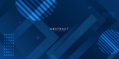 Üst üste binen ışık dikdörtgenli modern mavi soyut sunum arkaplanı. Sunum, afiş, kapak, ağ, kart, poster, duvar kağıdı, doku, slayt için vektör illüstrasyon teknolojisi tasarımı