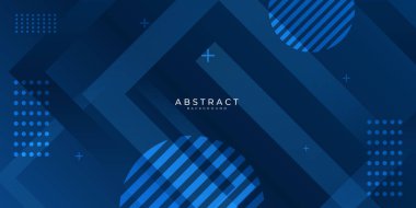 Üst üste binen ışık dikdörtgenli modern mavi soyut sunum arkaplanı. Sunum, afiş, kapak, ağ, kart, poster, duvar kağıdı, doku, slayt için vektör illüstrasyon teknolojisi tasarımı