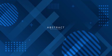 Üst üste binen ışık dikdörtgenli modern mavi soyut sunum arkaplanı. Sunum, afiş, kapak, ağ, kart, poster, duvar kağıdı, doku, slayt için vektör illüstrasyon teknolojisi tasarımı