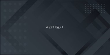 Modern siyah soyut sunum arkaplanı. Sunum, afiş, kapak, web, kart, poster, duvar kağıdı, doku, slayt, dergi için vektör illüstrasyon teknolojisi tasarımı