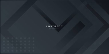 Modern siyah soyut sunum arkaplanı. Sunum, afiş, kapak, web, kart, poster, duvar kağıdı, doku, slayt, dergi için vektör illüstrasyon teknolojisi tasarımı