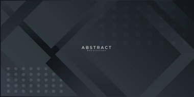 Modern siyah soyut sunum arkaplanı. Sunum, afiş, kapak, web, kart, poster, duvar kağıdı, doku, slayt, dergi için vektör illüstrasyon teknolojisi tasarımı