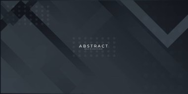 Modern siyah soyut sunum arkaplanı. Sunum, afiş, kapak, web, kart, poster, duvar kağıdı, doku, slayt, dergi için vektör illüstrasyon teknolojisi tasarımı