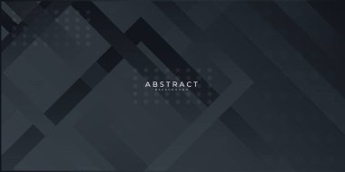 Modern siyah soyut sunum arkaplanı. Sunum, afiş, kapak, web, kart, poster, duvar kağıdı, doku, slayt, dergi için vektör illüstrasyon teknolojisi tasarımı