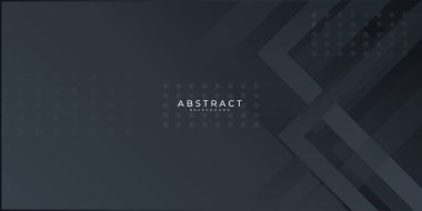 Modern siyah soyut sunum arkaplanı. Sunum, afiş, kapak, web, kart, poster, duvar kağıdı, doku, slayt, dergi için vektör illüstrasyon teknolojisi tasarımı