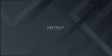 Modern siyah soyut sunum arkaplanı. Sunum, afiş, kapak, web, kart, poster, duvar kağıdı, doku, slayt, dergi için vektör illüstrasyon teknolojisi tasarımı