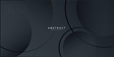 Modern siyah soyut sunum arkaplanı. Sunum, afiş, kapak, web, kart, poster, duvar kağıdı, doku, slayt, dergi için vektör illüstrasyon teknolojisi tasarımı