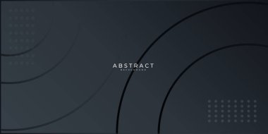 Modern siyah soyut sunum arkaplanı. Sunum, afiş, kapak, web, kart, poster, duvar kağıdı, doku, slayt, dergi için vektör illüstrasyon teknolojisi tasarımı