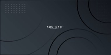 Modern siyah soyut sunum arkaplanı. Sunum, afiş, kapak, web, kart, poster, duvar kağıdı, doku, slayt, dergi için vektör illüstrasyon teknolojisi tasarımı