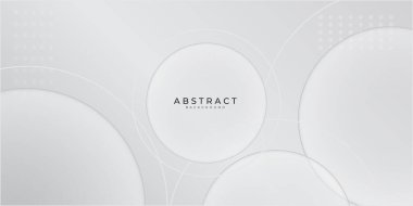Sunum tasarımı için beyaz gümüş teknolojisi soyut arka plan. İş dünyası, şirket, kurum, parti, şenlik, seminer ve görüşmeler için uygun
