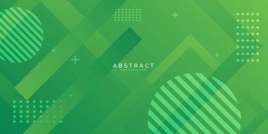Modern yeşil ağ başlığı soyut arkaplan. Vektör illüstrasyon teknolojisi iş tasarımı