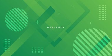 Modern yeşil ağ başlığı soyut arkaplan. Vektör illüstrasyon teknolojisi iş tasarımı
