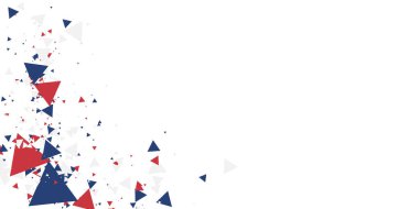 Soyut arka plan mavi beyaz ve üçgen süslemeli. Sunum tasarımı için modern kurumsal konsept teknolojisi arka planı