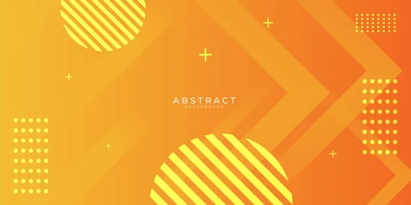 Abstract Oranje Gradiënt Geometrische Vorm Achtergrond Met Dynamische Geometrische Vormen — Stockvector