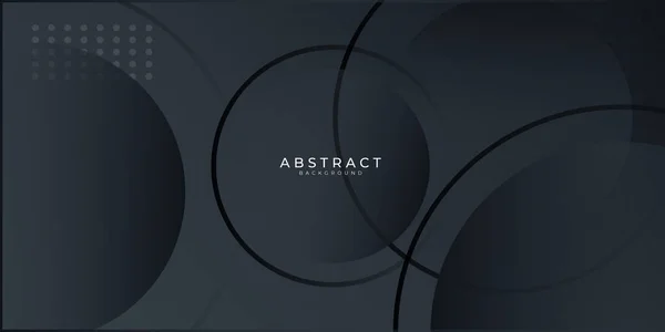 Moderne Schwarze Abstrakte Präsentationshintergrund Vektor Illustration Tech Design Für Präsentation — Stockvektor