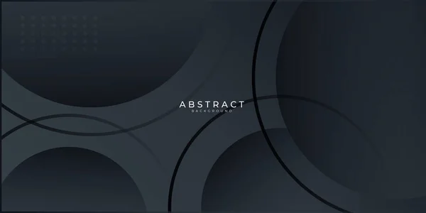 Modern Black Abstract Presentation Background Vector Illustration Tech Design Presentation — Stock Vector