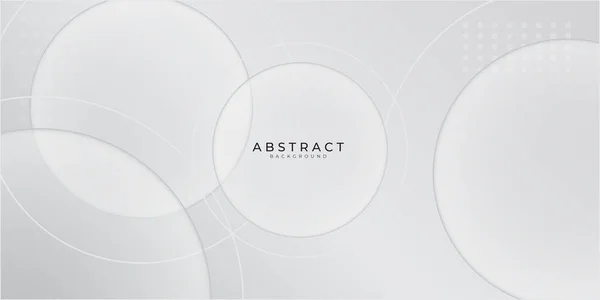 Latar Belakang Abstrak Teknologi Perak Putih Untuk Desain Presentasi Setelan - Stok Vektor