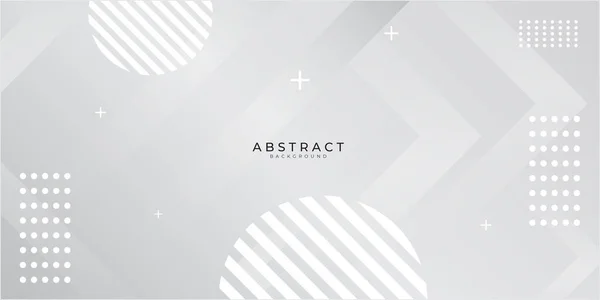 Fondo Abstracto Técnico Blanco Plateado Para Diseño Presentaciones Traje Para — Vector de stock