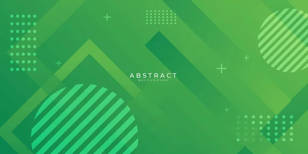 Moderne Groene Web Header Abstracte Achtergrond Vector Illustratie Tech Business — Stockvector