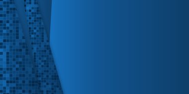 Minimum geometrik arkaplan. Modern kurumsal konsept vektör teknolojisi tasarımı ile dinamik mavi şekiller