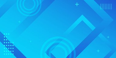 Minimum geometrik arkaplan. Modern kurumsal konsept vektör teknolojisi tasarımı ile dinamik mavi şekiller