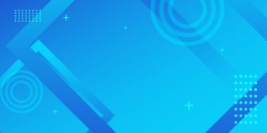 Minimum geometrik arkaplan. Modern kurumsal konsept vektör teknolojisi tasarımı ile dinamik mavi şekiller