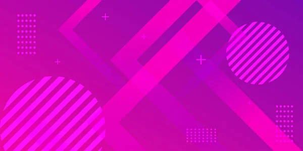 ダイナミック形状を持つ最小限のカラフルな紫色の技術的背景 現代抽象ベクトルビジネスの背景 — ストックベクタ