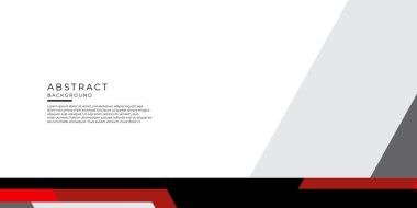 Sunum tasarımı için kırmızı siyah iş geçmişi. Yüksek kontrastlı kırmızı ve siyah soyut geometrik şekiller. Soyut teknoloji grafik afiş tasarımı. Vektör kurumsal geçmişi