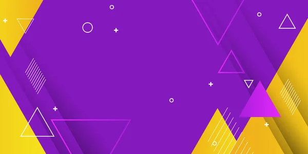 Фиолетовый Желтый Фон Цветные Градиентные Фоны Абстрактные Геометрические Треугольные Узоры — стоковый вектор